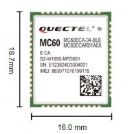 Quectel MC60E - wymiary