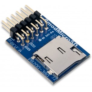 Pmod MicroSD (410-380) - microSD memory card reader module