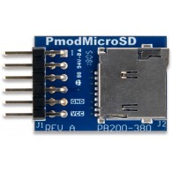 Pmod MicroSD (410-380) - microSD memory card reader module - top view