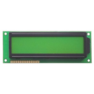 LCD-PC-1602B-YHY Y/G-2L E6 C – 16x2 alphanumeric display