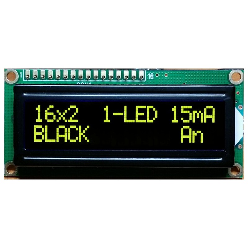 LCD-PC-1602An-DIY Y/KK-1L E6 C - 16x2 alphanumeric display