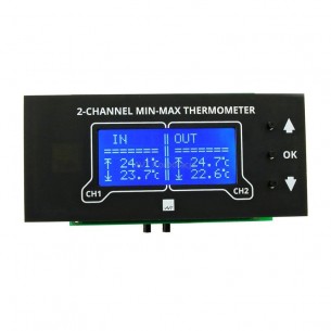 AVT1999 C - 2-kanałowy termometr MIN-MAX z alarmem. Zmontowany zestaw