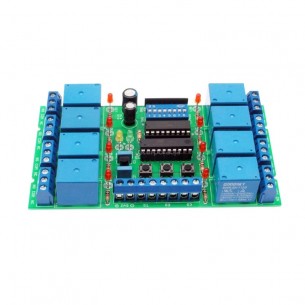 AVT1998 B - programmable relay card with sequences. Self-assembly set