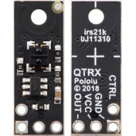 Module with QTRXL-MD-01A reflection sensor (top and bottom view)