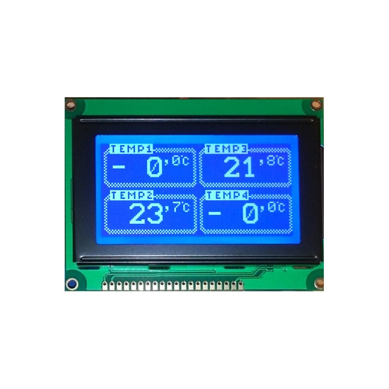 Wyświetlacz graficzny LCD-PG-128064D-BIW W/B-E6