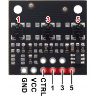 QTRX-MD-03A - module with 3 reflectance sensor with analog output