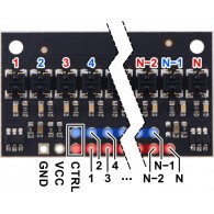 QTRX-HD-11RC - module with 11 reflectance sensor with RC (digital) output