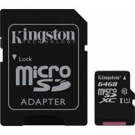 Karta pamięci Kingston micro SDXC 64GB class 10 z adapterem