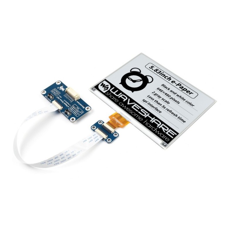 5.83inch e-Paper HAT - module with display e-Paper 5.83" 648x480 for Raspberry Pi