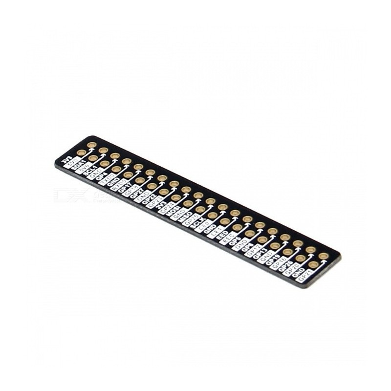Reference plate for Raspberry Pi connector outputs
