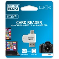 Czytnik kart pamięci MicroSD GOODRAM na USB i microUSB