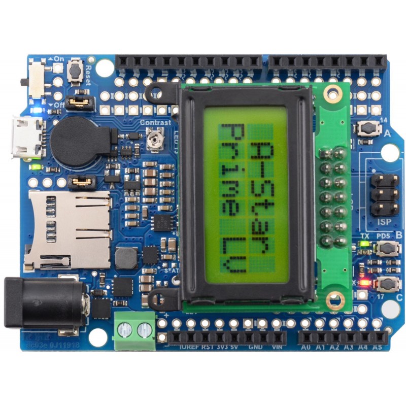 A-Star 32U4 Prime LV microSD з РК-дисплеєм