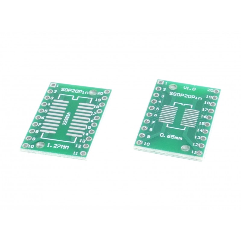 SOP20 PCB adapter for DIP20
