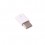 Adapter microUSB - USB-C biały