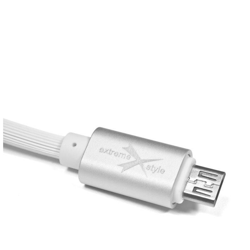 Kabel eXtreme USB - micro USB 2m, biały