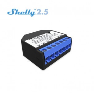 Shelly 2.5 - podwójny przekaźnik i kontroler rolet z funkcją WiFi