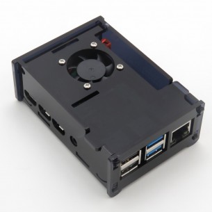 Case for Raspberry Pi 4, black (with fan)