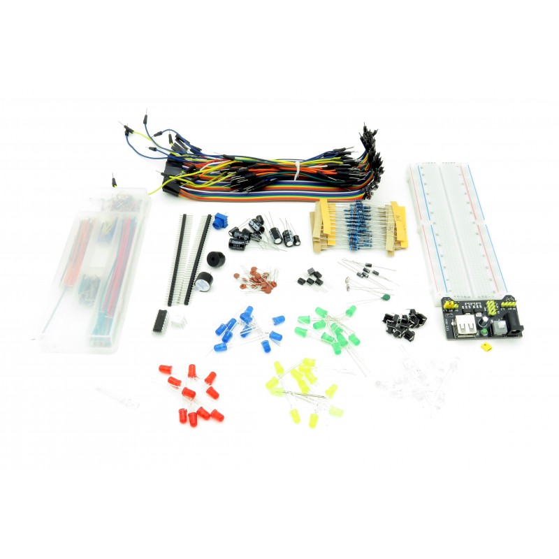 ATmega328P Starter Kit 830 Point Breadboard, Jumper Wires, USB