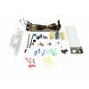 Set of electronic components + breadboard (830 elements)