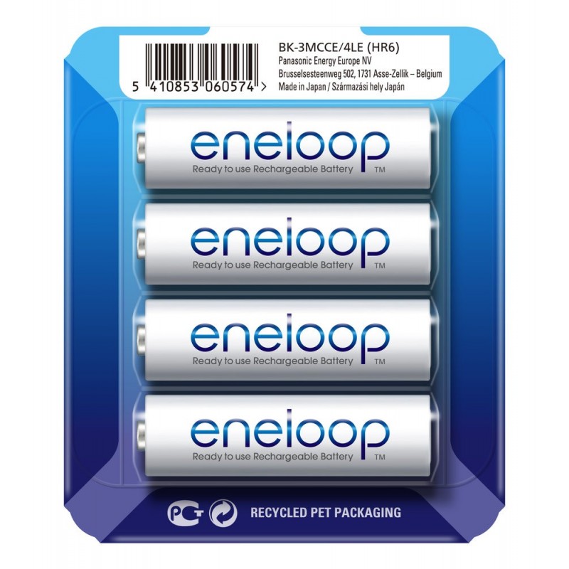 Panasonic Eneloop R6/AA 2000mAh Rechargeable Batteries - 4 pcs