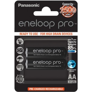 Zestaw akumulatorów Panasonic Eneloop PRO R6/AA 2500mAh - 2 sztuki