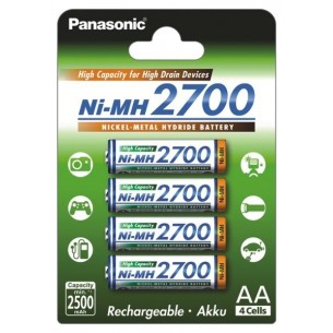 Zestaw akumulatorów Panasonic R6/AA 2700mAh - 4 sztuki