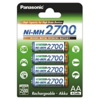 Akumulatorki Panasonic R6/AA 2700mAh - 4 sztuki