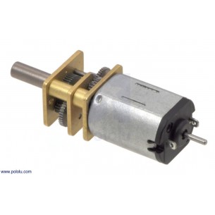 15:1 Micro Metal Gearmotor LP 6V with Extended Motor Shaft