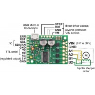 Tic 36v4 USB Multi-Interface High-Power Stepper Motor Controller
