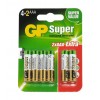 Bateria AAA (R3, LR03) 1.5V alkaliczna GP Super - 6 szt.