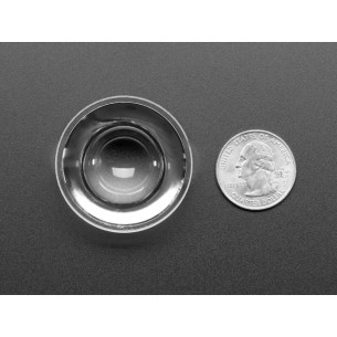 Convex Glass Lens with Edge - 40mm Diameter