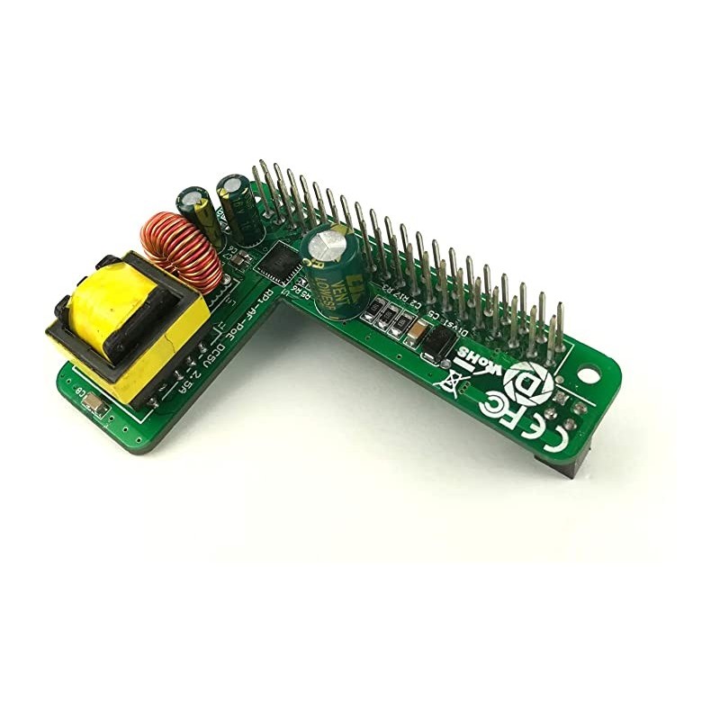 PoE HAT IEEE802.3at DC 5V 2.5A - PoE power module for Raspberry Pi