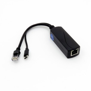 Aktywny rozdzielacz PoE 5V/2,4A USB Type-C 1Gbps