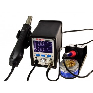 WEP 995D 2in1 soldering station - hot air and 75W soldering tip