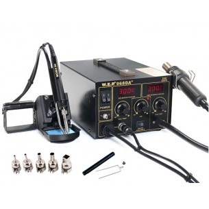 WEP 968DA + 2in1 soldering station - hot air  and tip soldering iron