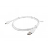 Cable USB microUSB 1m white