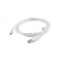 Cable USB microUSB 1.8m white