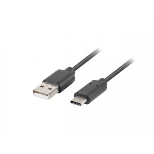 Przewód USB typ A - USB typ C 0,5m czarny