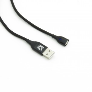 Przewód Floveme USB-A - microUSB 1m czarny