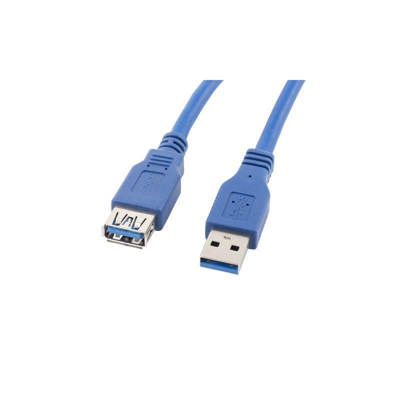Extension cable USB 3.0 1.8m blue LANBERG