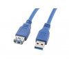 Extension cable USB 3.0 1.8m blue LANBERG