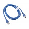 Przedłużacz USB 3.0 1,8m niebieski LANBERG