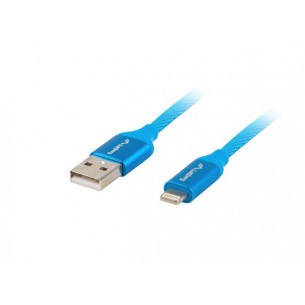 Cable USB-A lightning 1.8m blue