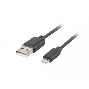 Cable USB-A lightning 3m black
