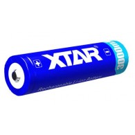 Li-Ion Xtar 18650 3,6V 3000mAh battery with protection