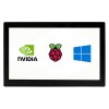 Waveshare 13.3-inch HDMI (H) LCD touch screen for Raspberry Pi (with housing) V2 (for EU), 1920x1080, IPS