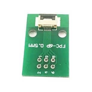 FPC/FFC 0.5mm 6-pin to DIP adapter