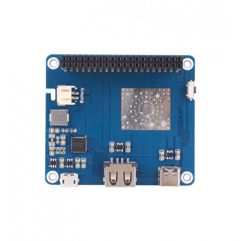 Літій-полімерний акумулятор HAT з літій-полімерним акумулятором для Raspberry Pi - Waveshare 17076