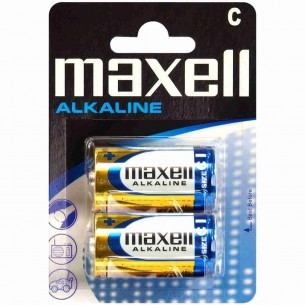 1.5V C/R14 Maxell alkaline battery 2 pcs.