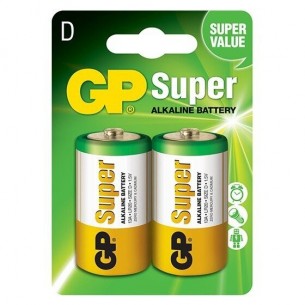 1.5V LR20/R20 battery GP Super Alkaline 2 pcs.